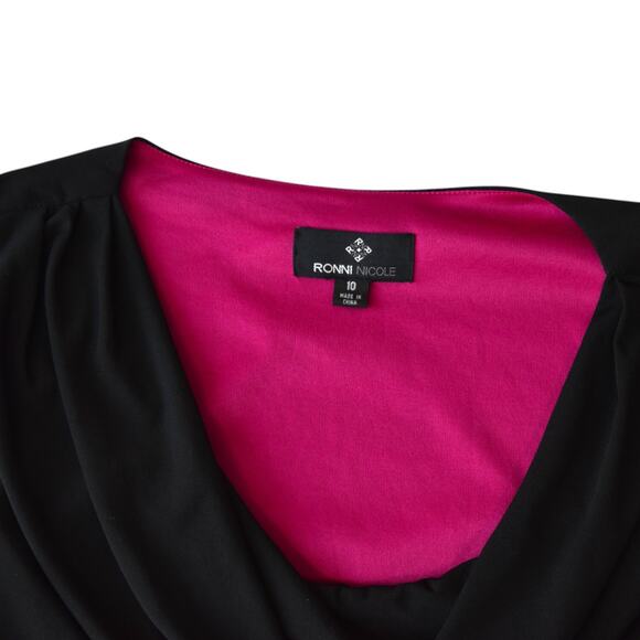 Y2K Bold Floral Going Out Dress by Ronni Nicole - Size 10 - Picture 3 of 6